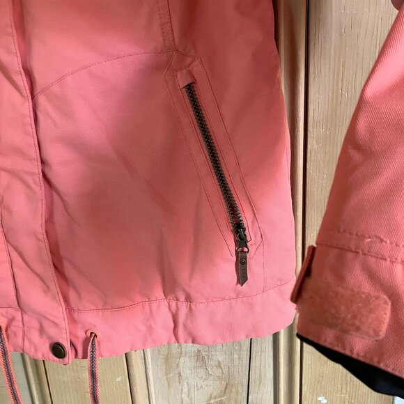 Roxy Womens DryFlight 10K Meade Dusty Rose Snowboard Jacket Sz Large Pink FA EXC - Picture 4 of 12